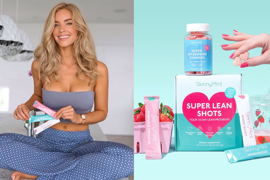 SkinnyMint Super Lean Shots and Super Fat Burning Gummies.