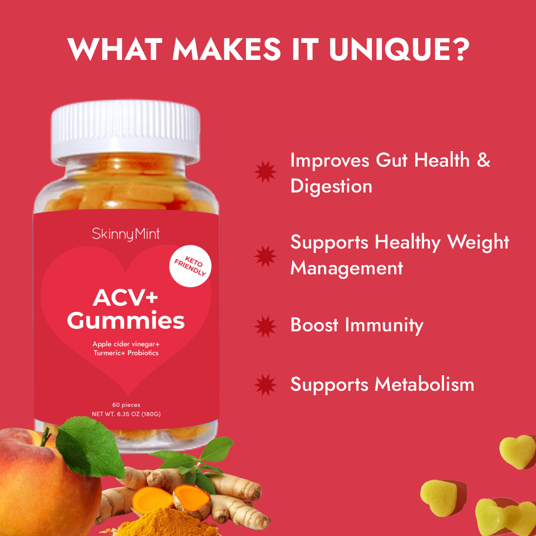 Keto Apple Cider Vinegar Gummies SM-ACVPL-60, SM-ACVPL-60-2, SM-ACVPL-60-4